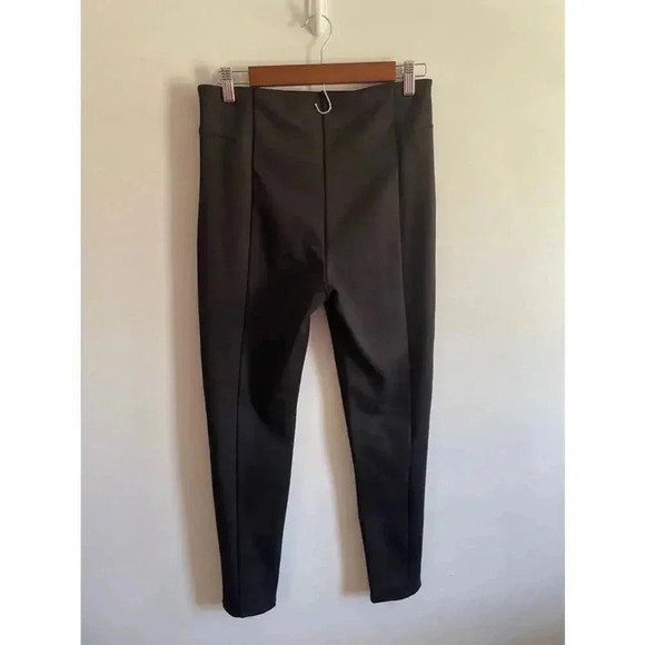 Women's Liverpool Los Angeles Black Straight Leg Snakeskin Legging Pants Size 10 - Picture 5 of 11